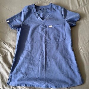 Figs XXS ocean blue scrub top